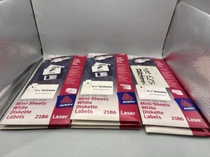 Avery Labels Diskette 3.5  100 Laser Labels  #2186 Lot of 7 Packages - Picture 1 of 4