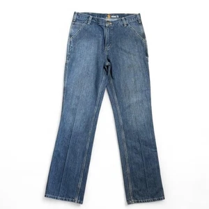 Carhartt Relaxed Fit Blue Denim Jeans Herren Carpenter Style Utility Größe 32-33 - Bild 1 von 6