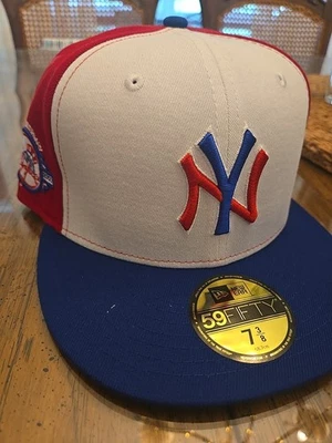 NewYork Yankees New Era Fitted Hat,100th Anniversary Pinwheel Exclusive New... - Image 1 of 4