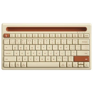 Kabellose Bluetooth-Tastatur, 87 Tasten, Drei , Leise, -Stummschaltung,6763 - Bild 1 von 10