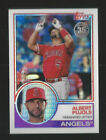 2018 Topps Chrome Silver Pack Albert Pujols Angels #143 Prism Refractor Sp
