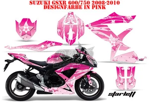 KIT GRÁFICO DE DECORACIÓN DE CARRERAS AMR SUZUKI GSX-R GSX R 600/750/1000/1300 STARLETT B - Imagen 1 de 9
