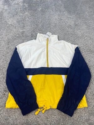 Forever 21 Jacket Womens Medium Colorblock 1/2 Zip Windbreaker Rain Coat NWT - Image 1 of 4