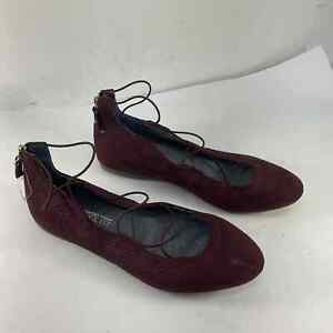 Dr. Scholl's Red Leather Ballet Flats - Women's US Size 10 