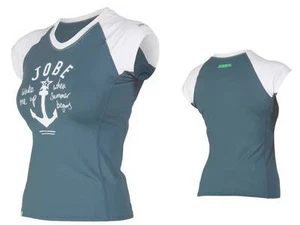 Jobe Rash Guard V Neck Chrome Ladies Jetski Wakeboard Waterski Surf Kite Sup - Picture 1 of 1