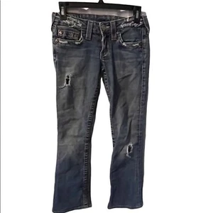 True Religion Jeans Damen Gr. 25 Bootcut Emily Stone Tint distressed USA Rocker - Bild 1 von 9
