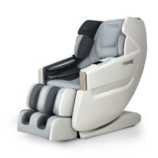 Livemor Massage Chair Electric Recliner SL-track Shiatsu Massager White Varitas