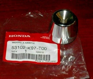 HONDA PCX150 PCX 150 CHROME HANDLEBAR VIBRATION DAMPER WEIGHT 53102-K97-T00 - Picture 1 of 2