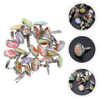Crafting Supplies: 100 Mini Round Paper Fasteners in Assorted Colors
