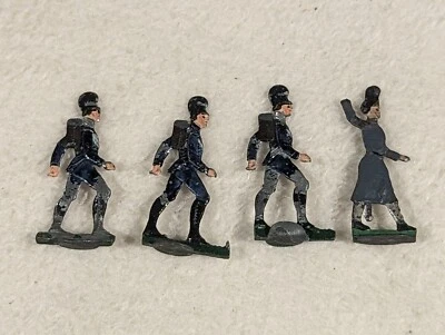 Antique Ernst HEINRICHSEN Nurnberg Soldier Flats ~ Plumed on the March - Image 1 of 3