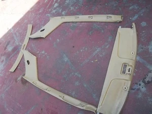 72-81 Mercedes 350 450 SLC coupe sail panels front & rear headliner pieces beige - Picture 1 of 12