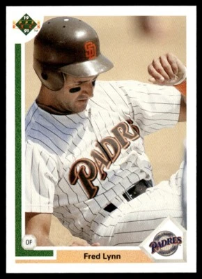 1991 Upper Deck #273 Fred Lynn San Diego Padres - Image 1 of 2