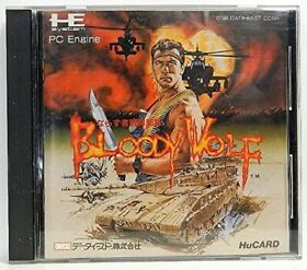 Bloody Wolf PCEngine HuCard DataEast Used Japan Boxed Tested Working Action