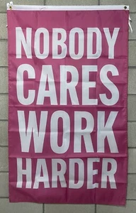 Nobody Cares Work Harder Bandera ENVÍO GRATUITO Garaje Gimnasio Motivación Levantamiento EE. UU. 3x5 - Imagen 1 de 1