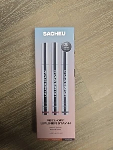 3 Set SACHEU Beauty Lip Liner STAY-N Peel Off Tatoo In Muah-ve p-Inked & Hey-zel - Picture 1 of 2