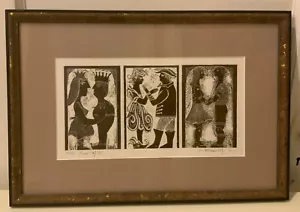 “Figurital II” Original Litho Print by Perla Margulies 2000 SIGNED - Picture 1 of 5
