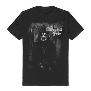 Mercyful Fate Men's Officially Licensed Bishop Graphic Tee T-Shirt in Black - Picture 1 of 2