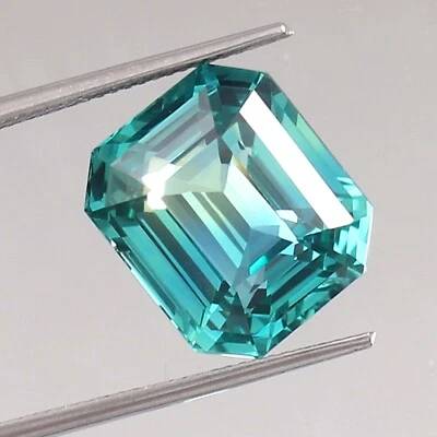 AAA Natural Ceylon Blue Green Parti Sapphire Loose Radiant Cut Gemstone 16.90 Ct - Image 1 of 4
