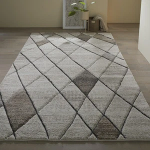 Moroccan Berber Cream Beige Modern Scandi look Easycare High Quality Area Rug - Picture 1 of 6