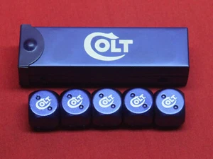 Colt Firearms 5 blaue Aluminium Würfel im Koffer - Bild 1 von 3