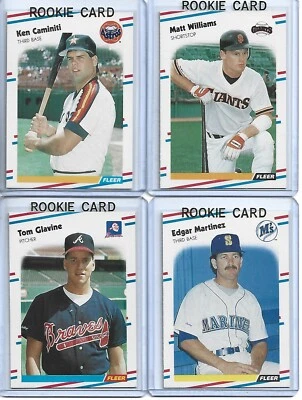 Juego completo de béisbol Fleer 1988 1-660 + juego W.S. + pegatinas (Glavine/Henderson/Ryan) Foto 1 de 4