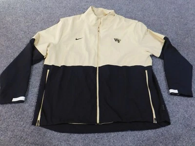 Chaqueta nike wake forest Demon Deacons cremallera malla equipo edición ncaa on field beige Foto 1 de 4