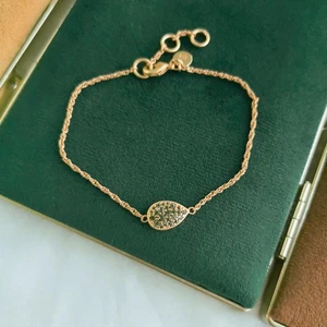 Julie Vos Gold Pavé Teardrop Peridot Armband - Bild 1 von 2