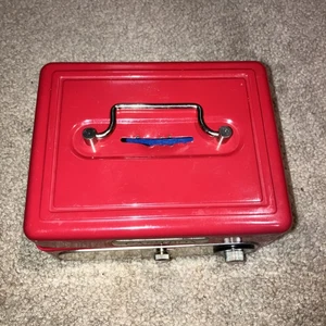 Compact Security Safe, Red Combination Lock. - Picture 1 of 6