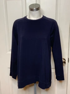 6397 Navy Blue Long Sleeve Cotton T-Shirt, Size Small - Picture 1 of 8