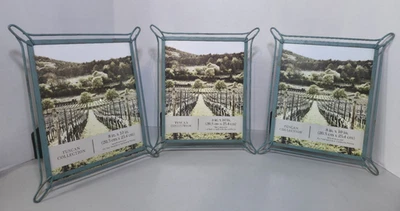 3 Fetco Metal Frame 8x10" Tuscan Style Wire Wrought Iron Green Picture Frame NEW - Image 1 of 4