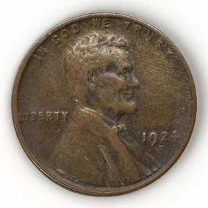 1924-D Lincoln Cent Weizen Penny - Bild 1 von 2