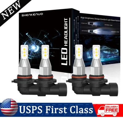 For Honda Civic 1988 1989-1991 LED Headlight Hi-Lo Beam Bulbs 6000K Bright White - Image 1 of 4