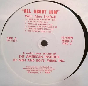 ALEX SHEFTELL ALL ABOUT HIM Amer.Inst. Herren Jungen Kleidung Promi Punkte 2LP LOOK -  - Bild 1 von 4