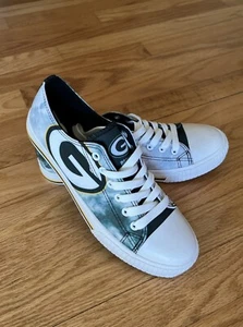 Green Bay Packers Women's Size 9 Tie-Dye Canvas Sneaker FOCO NFL - Picture 1 of 12