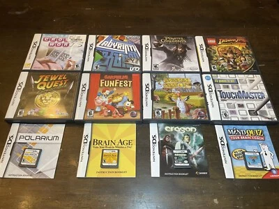 Lot of 12 Nintendo DS games 8 CIB And 4 w/manual only Authentic Bundle - Image 1 of 3