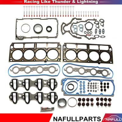 Juego de juntas inferiores y juego de juntas de culata juego de pernos de culata para Chevrolet Tahoe 2009 4,8 L Foto 1 de 4