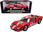 1966 Ford Gt-40 Mk Ii #5 Red 1/18 Diecast Model Car By Shelby Collectibles Sc406