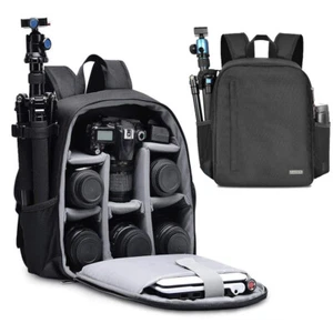 Large Camera Backpack Rucksack Photo Bag Lens Tripod Holder SLR DSLR Case Canon - Picture 1 of 12