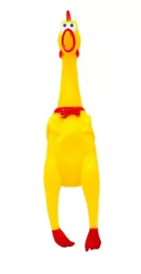 Goldenvalueable Squeezing Squawkin' Chicken, Rubber Screaming 16" Tall - Picture 1 of 4