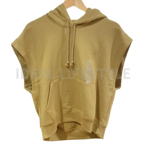 UNIQLO Sweat Sleeveless Hoodie S-3XL Gray/Black/Khaki/Blue Women 474468 NWT - Picture 1 of 16