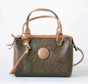 I Santi Milano Paisley Vintage Mini Boston Tote Umhängetasche - Bild 1 von 12