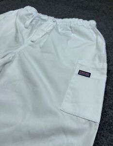 Cherokee Workwear White Elastic waist Pant - Size Extra Large