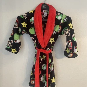 Super Mario Brothers Robe House Coat Youth Kid size 7 Luigi Yoshi Vibrant Colors - Picture 1 of 12