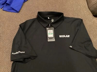 Camisa de golf Under Armour para hombre L nueva etiqueta de $55 logotipo de empresa Ecolab  Foto 1 de 4