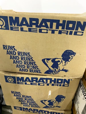 Marathon Y592 Electric Motor 1/4 HP 1725 Rpm 230/460 V 56C Black Max 056H17T2001 - Image 1 of 2
