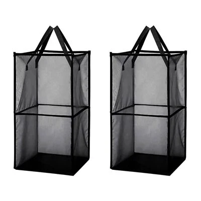 Typutomi 2 Pack Popup Laundry Hamper Large Collapsible Mesh Laundry Baskets D... - Image 1 of 4