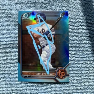 Kevin Parada 2022 1st Bowman Draft Chrome Sky Blue Refractor Auto #BDC-47 - Picture 1 of 2