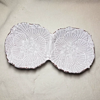 Cuenco para servir salsa doble inmersión cerámica Mudpie estrellas de mar y conchas Foto 1 de 4