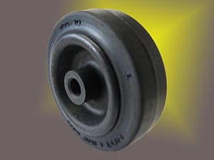 Hitzebeständige schwarze Gummiräder ø 100mm für Stikkenwagen Backofen bis +250°C - Bild 1 von 1