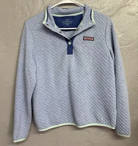Vineyard Vines pull-over quilted shirt/top blue Size XS - Imagen 1 de 9